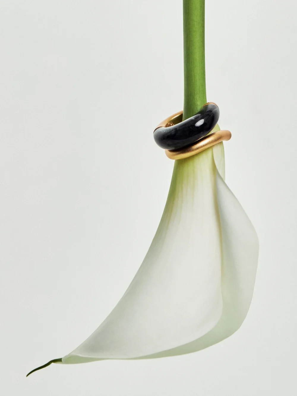 Reiss Gold Tone Scoop Enamel Hoop Earrings,, view 2