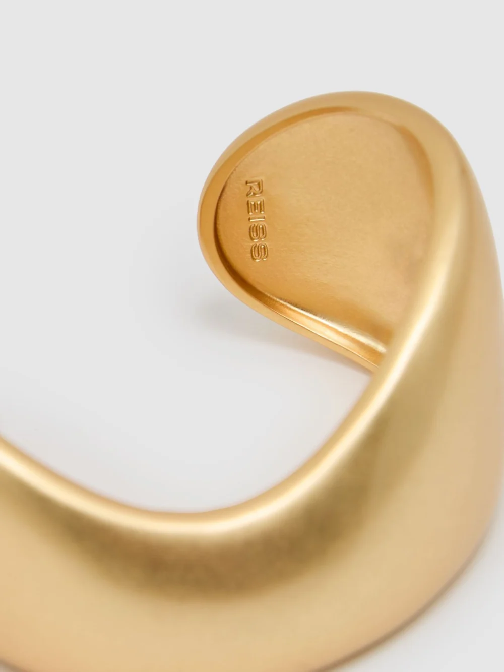 Reiss Gold Tone Sculpted Cuff,, view 3