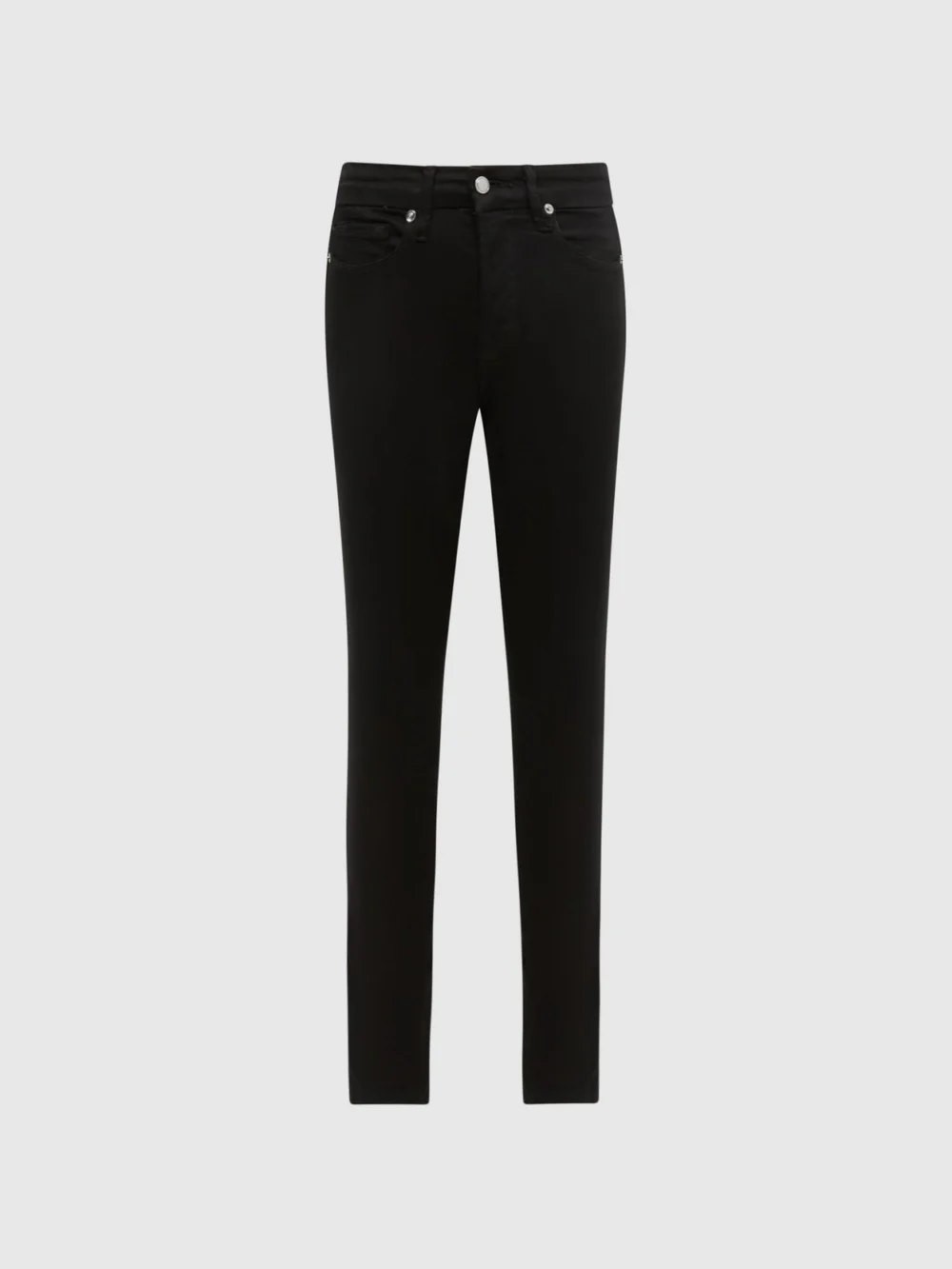 Reiss Good American - Black Legs Skinny Fit Jeans, view 2