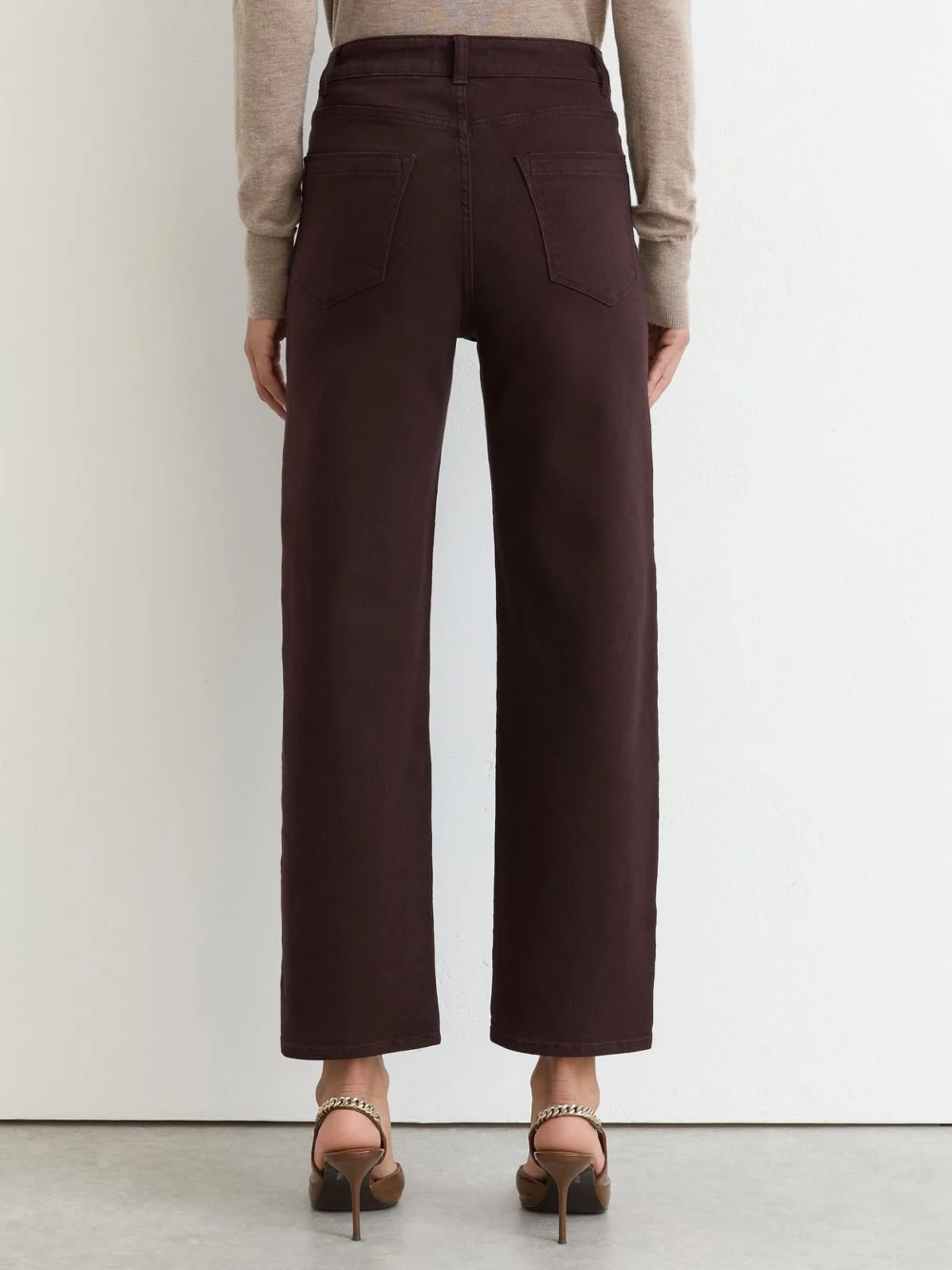 Reiss Grape Mid-rise Straight-leg Jeans, view 4