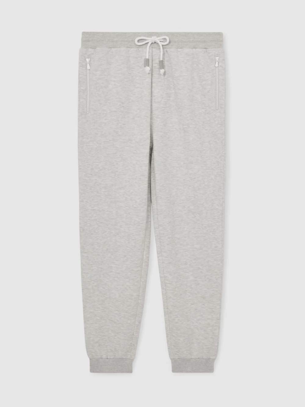 Reiss Grey Cotton-blend Drawstring Joggers, view 2