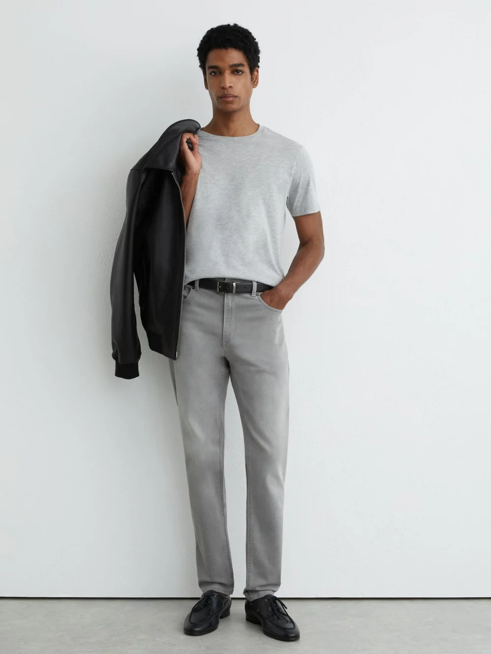 Reiss Grey Cotton Jeans