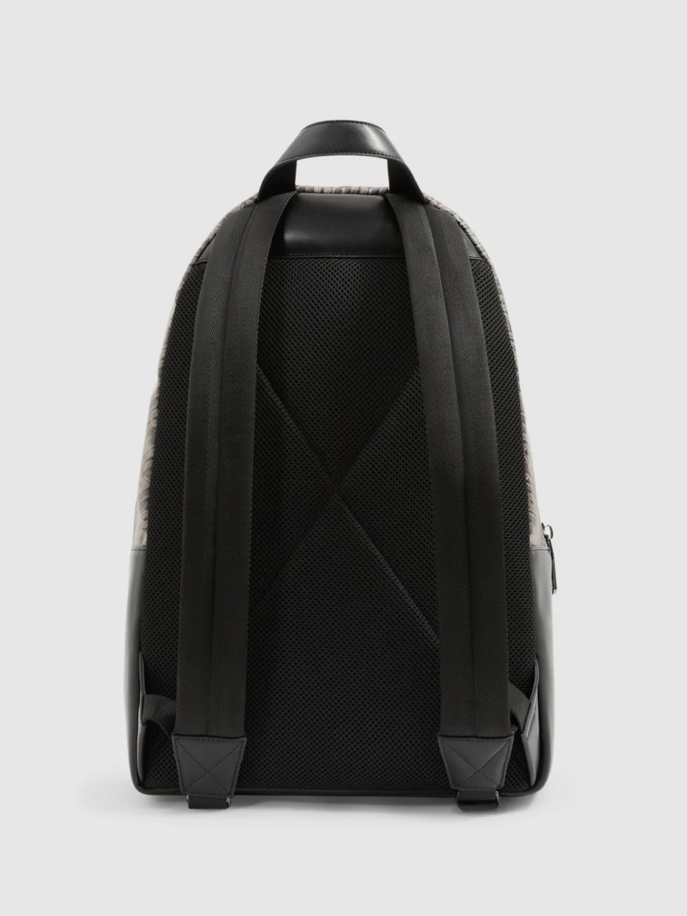 Reiss Grey Multi Monogram-print Coated-canvas Backpack,, view 4