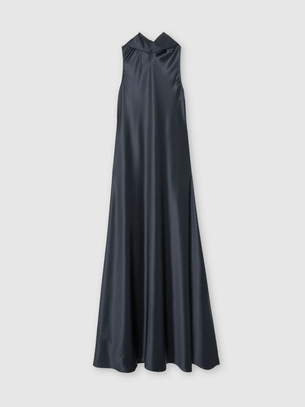 Reiss Grey Petite Satin Cape Maxi Dress, view 2