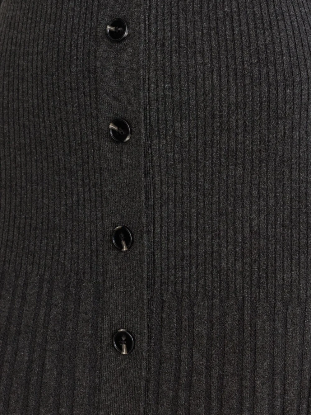 Reiss Grey Pleated Knit Collared Midi Dress, view 3