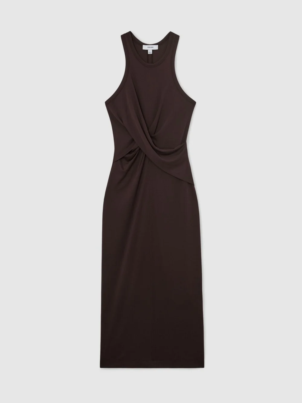 Reiss Helena Grape Twist-front Sleeveless Jersey Dress, M, view 2