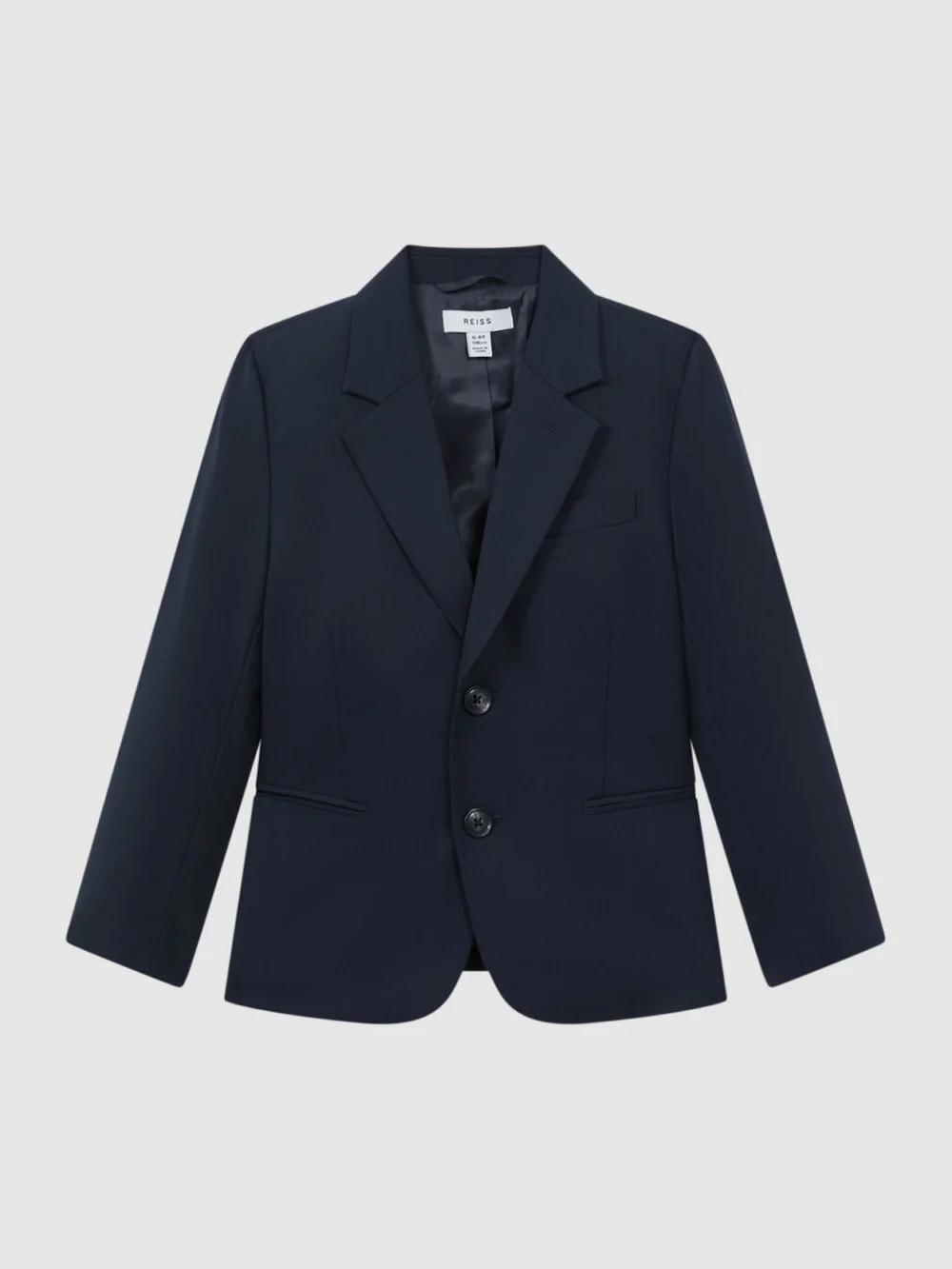 Reiss Hope Single Breasted Blazer Cotton Plain, view 2