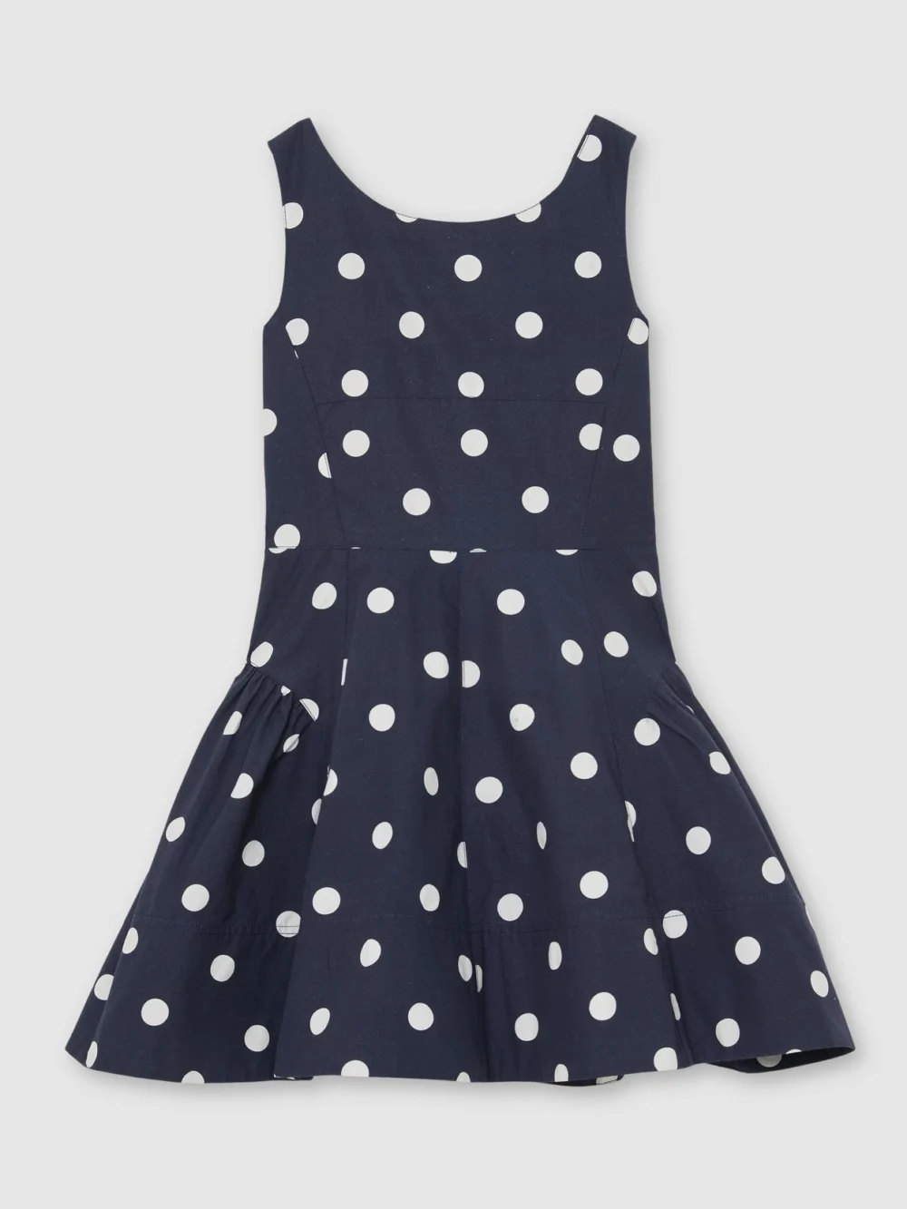 Reiss Irevy & 9-13 yrs Cotton Polka-dot Sleeveless Dress, 9-10 Years, view 2