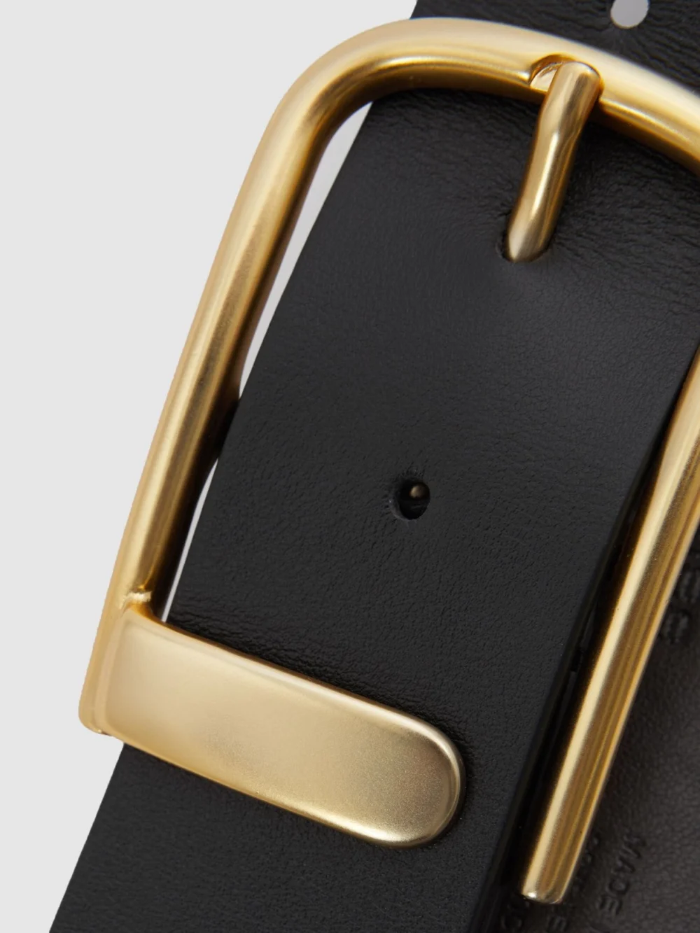 Reiss Iyla Belt Leather Plain in Black, view 4