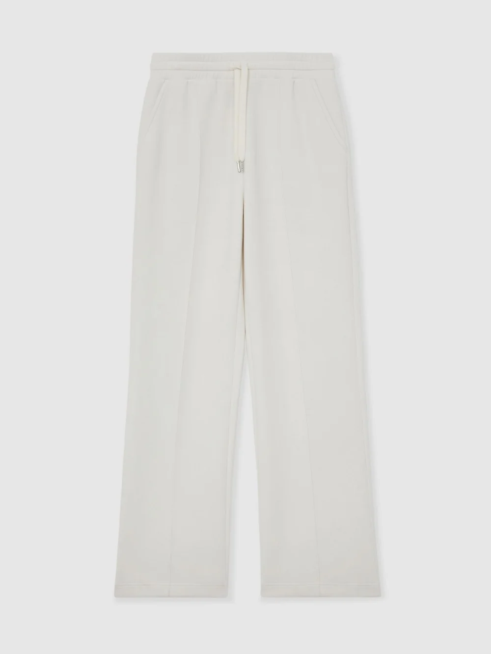 Reiss Jemma Women's Petite Premium Interlock Wide-leg Joggers, view 2