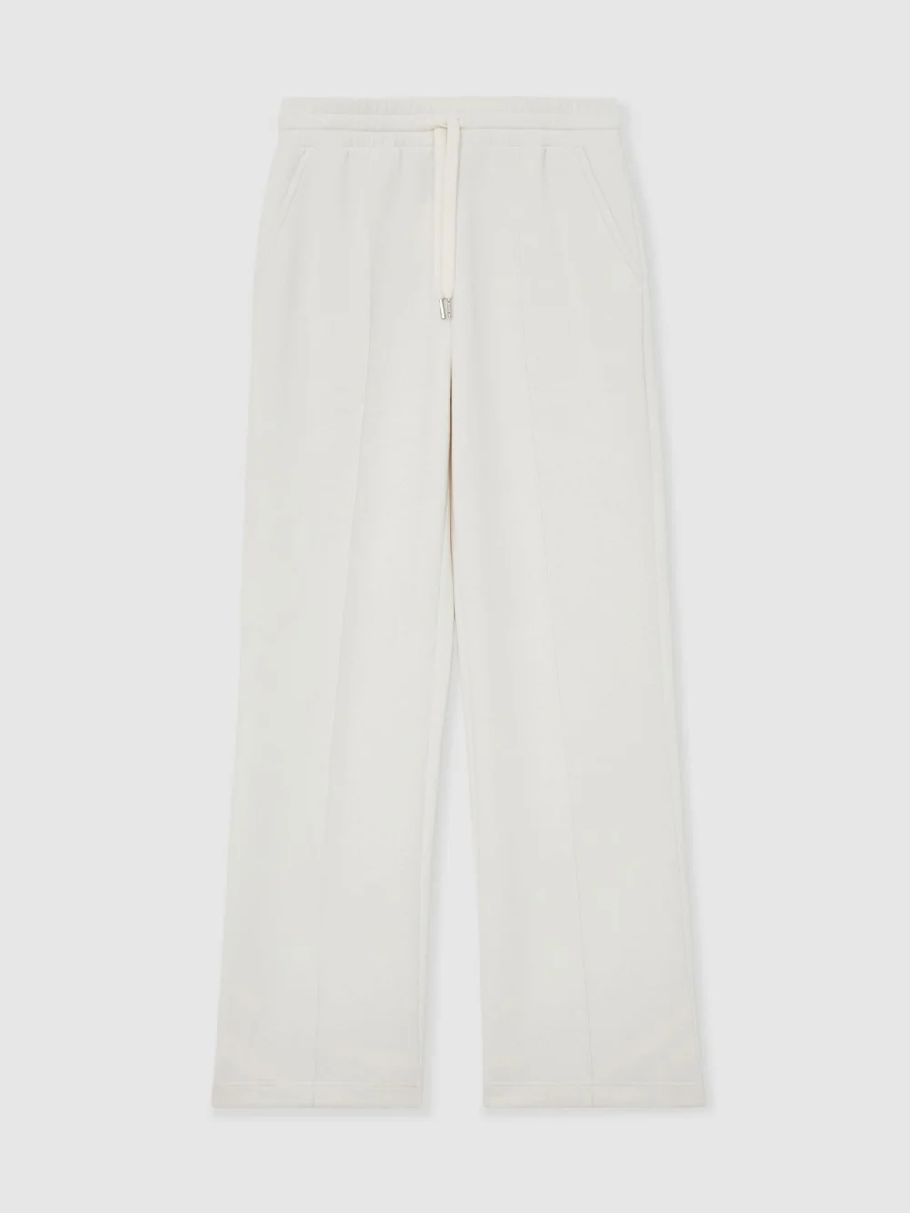 Reiss Jemma Women's Petite Premium Interlock Wide-leg Joggers, view 6
