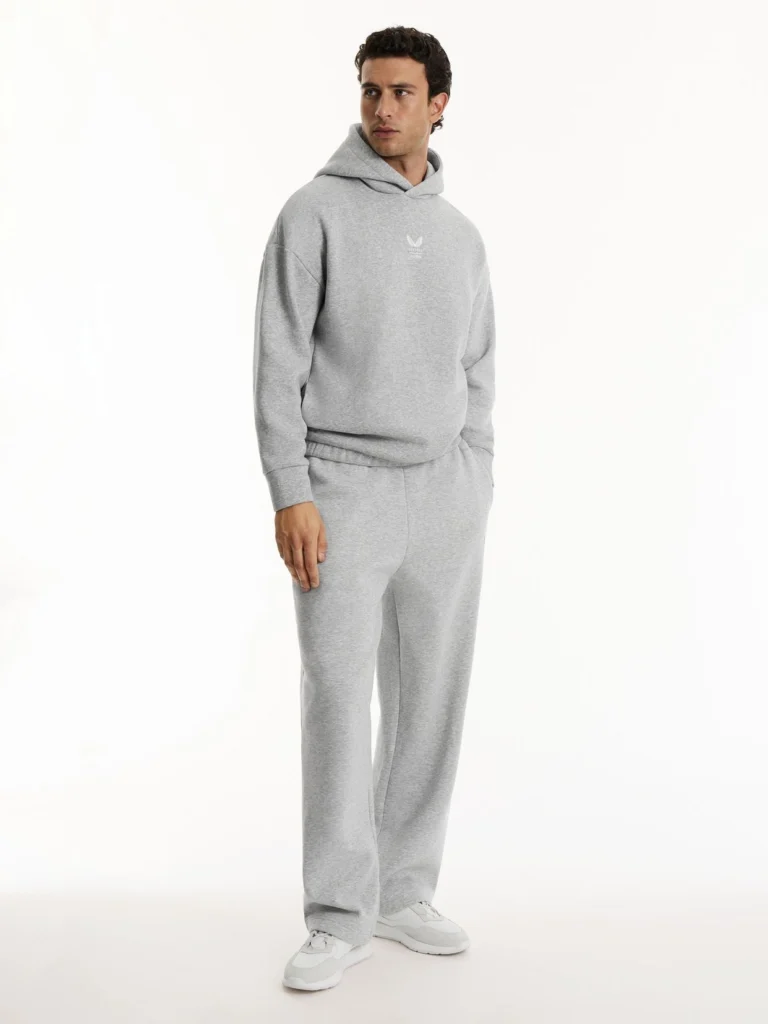 Reiss Light Grey Heather & castore White Cas Oversized | Castore Relaxed-fit