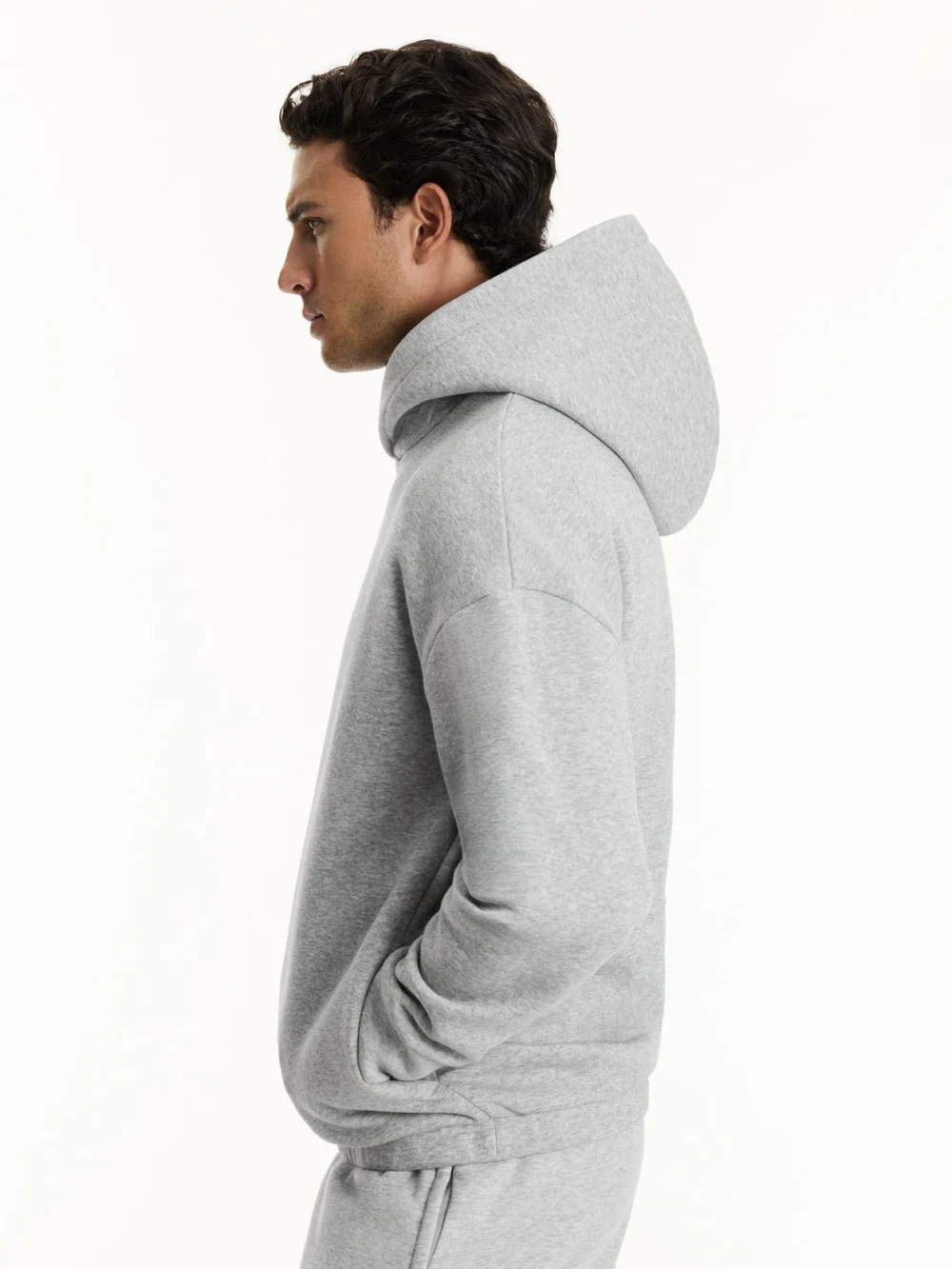 Reiss Light Grey Heather & castore White Cas Oversized | Castore Relaxed-fit, view 3
