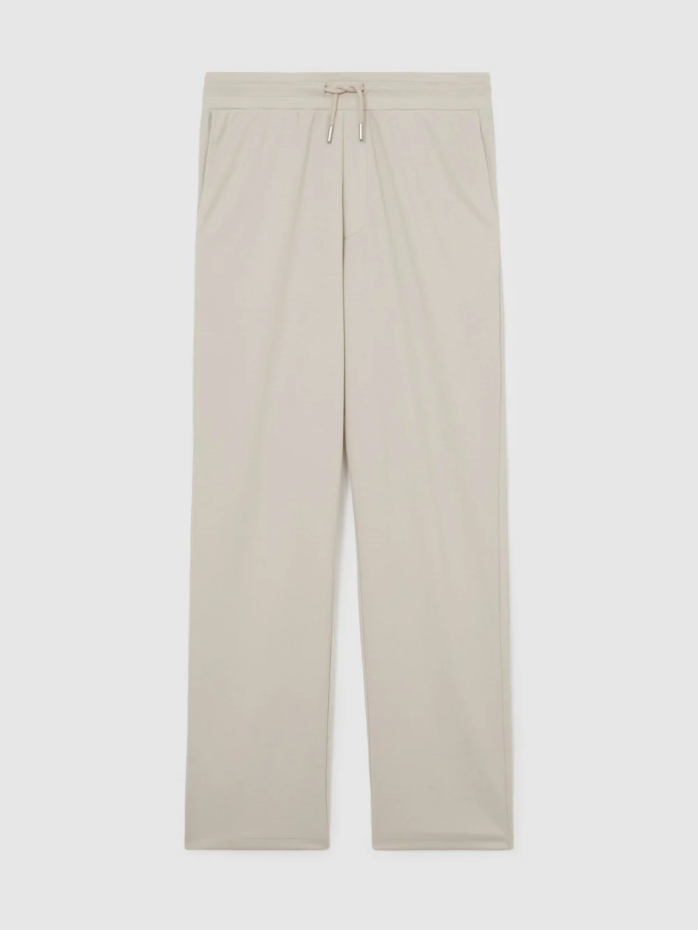 Reiss Light Stone Relaxed Jersey Drawstring Trousers, view 2