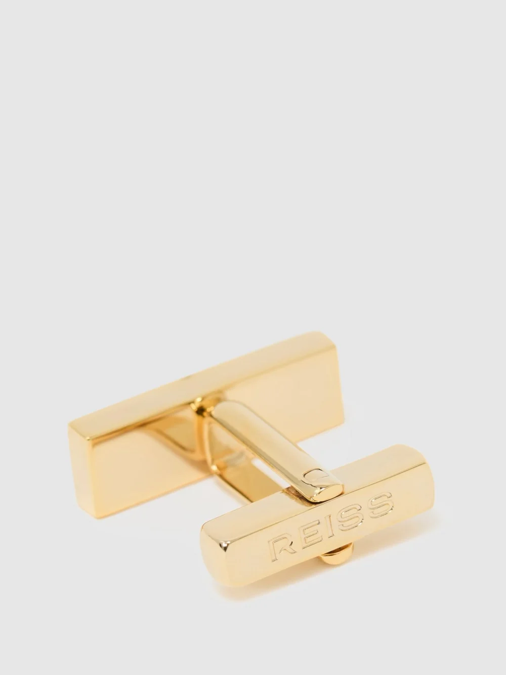 Reiss Marlin Gold & Brown Bar Cufflinks, view 3