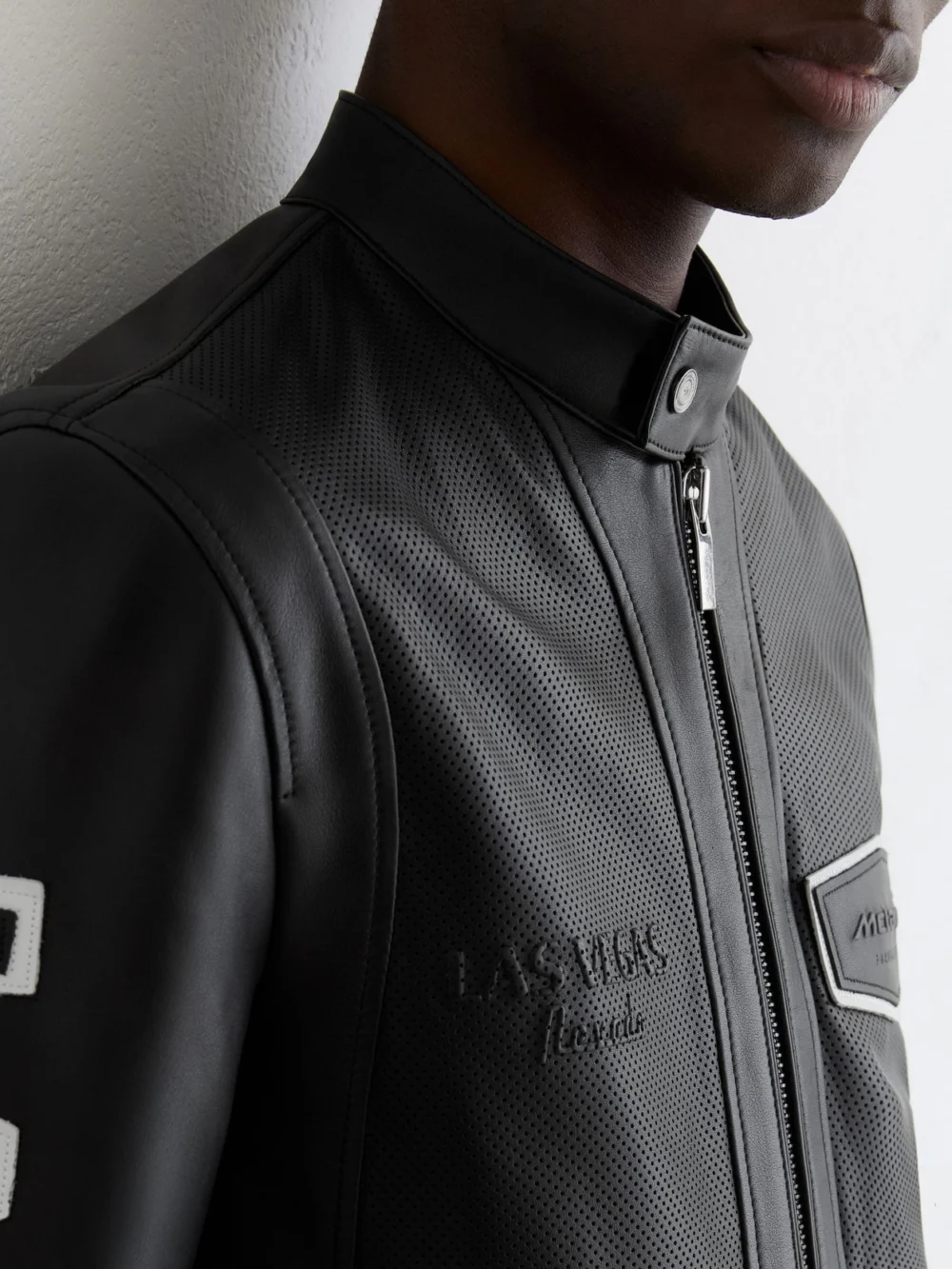 Reiss McLaren X McLaren F1 Team Black Las Vegas Biker Jacket, view 4