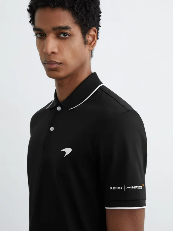 Reiss McLaren X McLaren F1 Team Black Racing Air-water Cotton Polo Shirt
