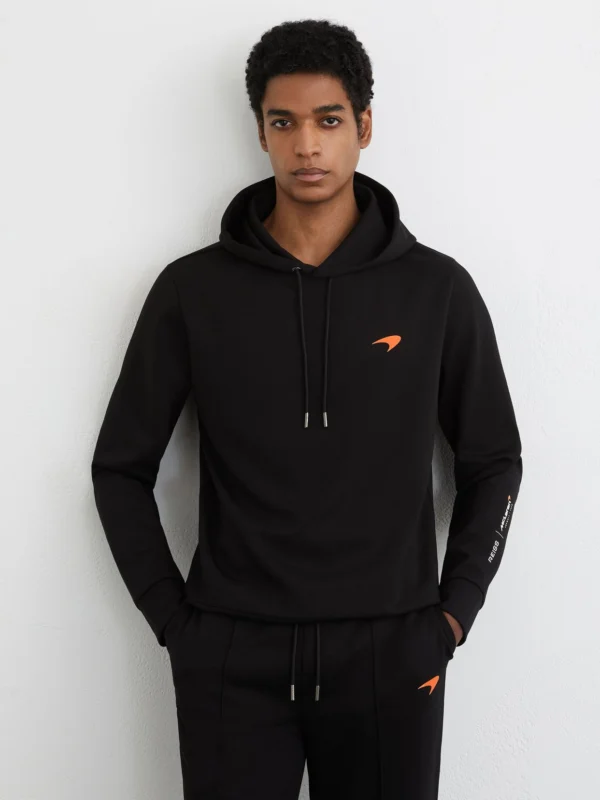 Reiss McLaren X McLaren F1 Team Black Racing Interlock Speedmark Hoodie