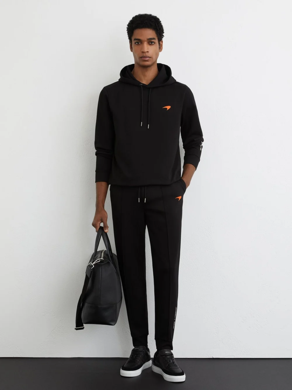 Reiss McLaren X McLaren F1 Team Black Racing Interlock Speedmark Hoodie, view 3