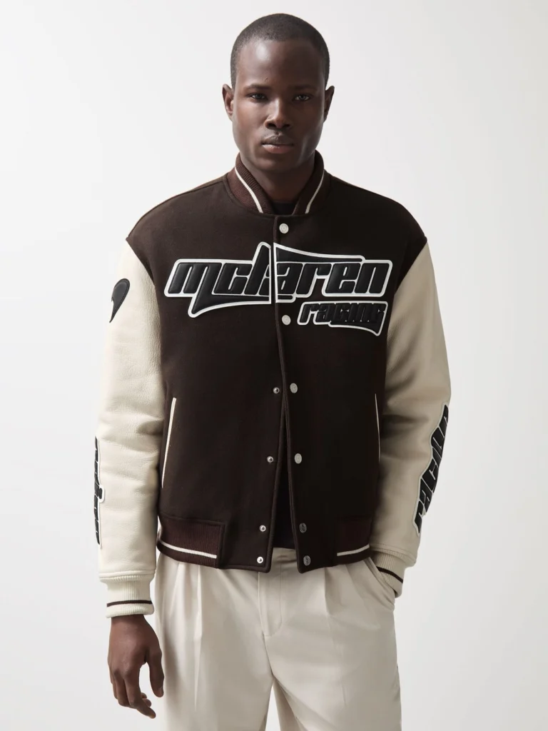 Reiss McLaren X McLaren F1 Team - Brown/Ivory/White Bomber Jacket