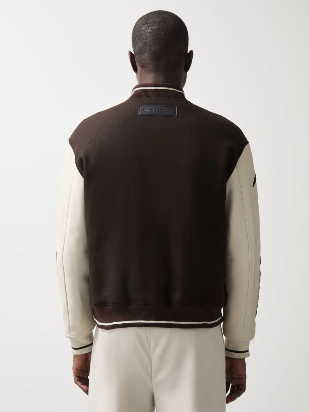 Reiss McLaren X McLaren F1 Team Circuit Brown & Cream Bomber Jacket, XL, view 4