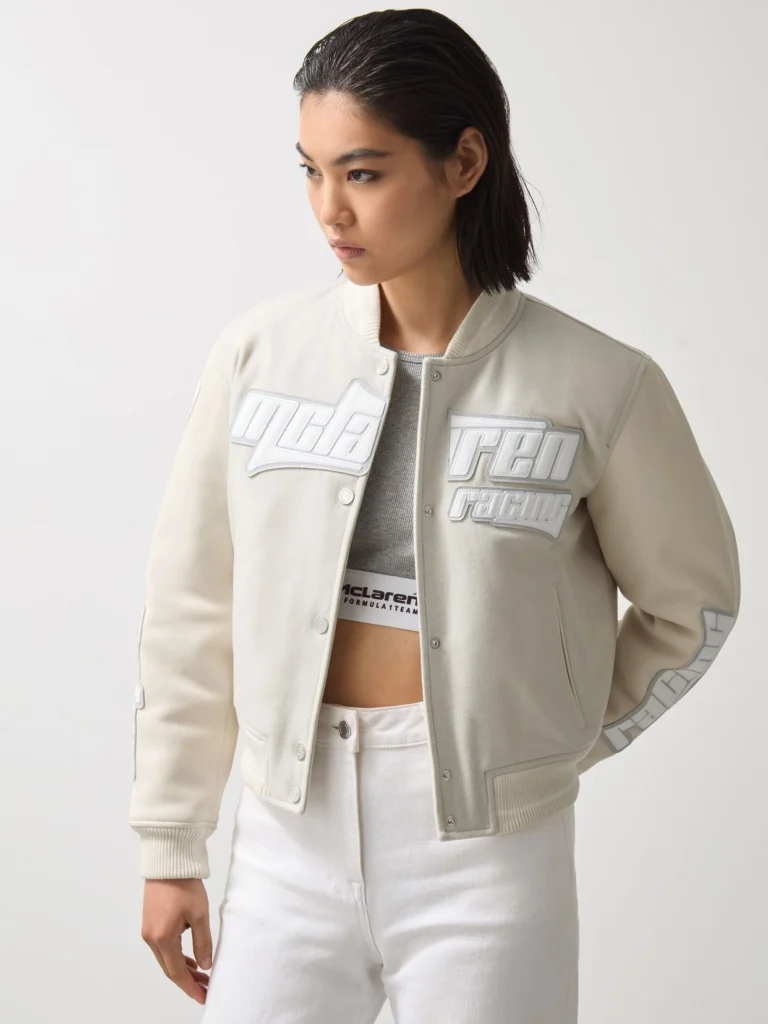 Reiss McLaren X McLaren F1 Team Off White Bomber Jacket