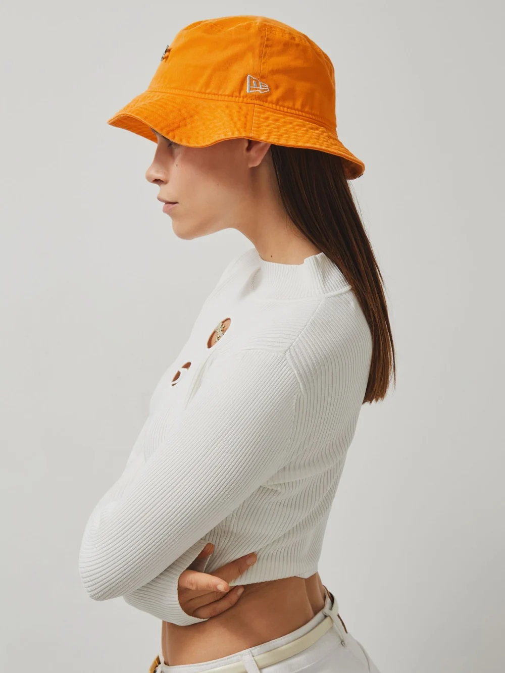 Reiss McLaren X McLaren F1 Team Papaya Orange Tapered Fit Racing Cotton Hat, view 3