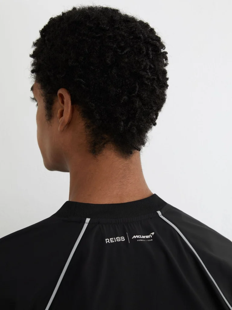 Reiss McLaren X McLaren F1 Team Racing Logo Track Top -fit, Black