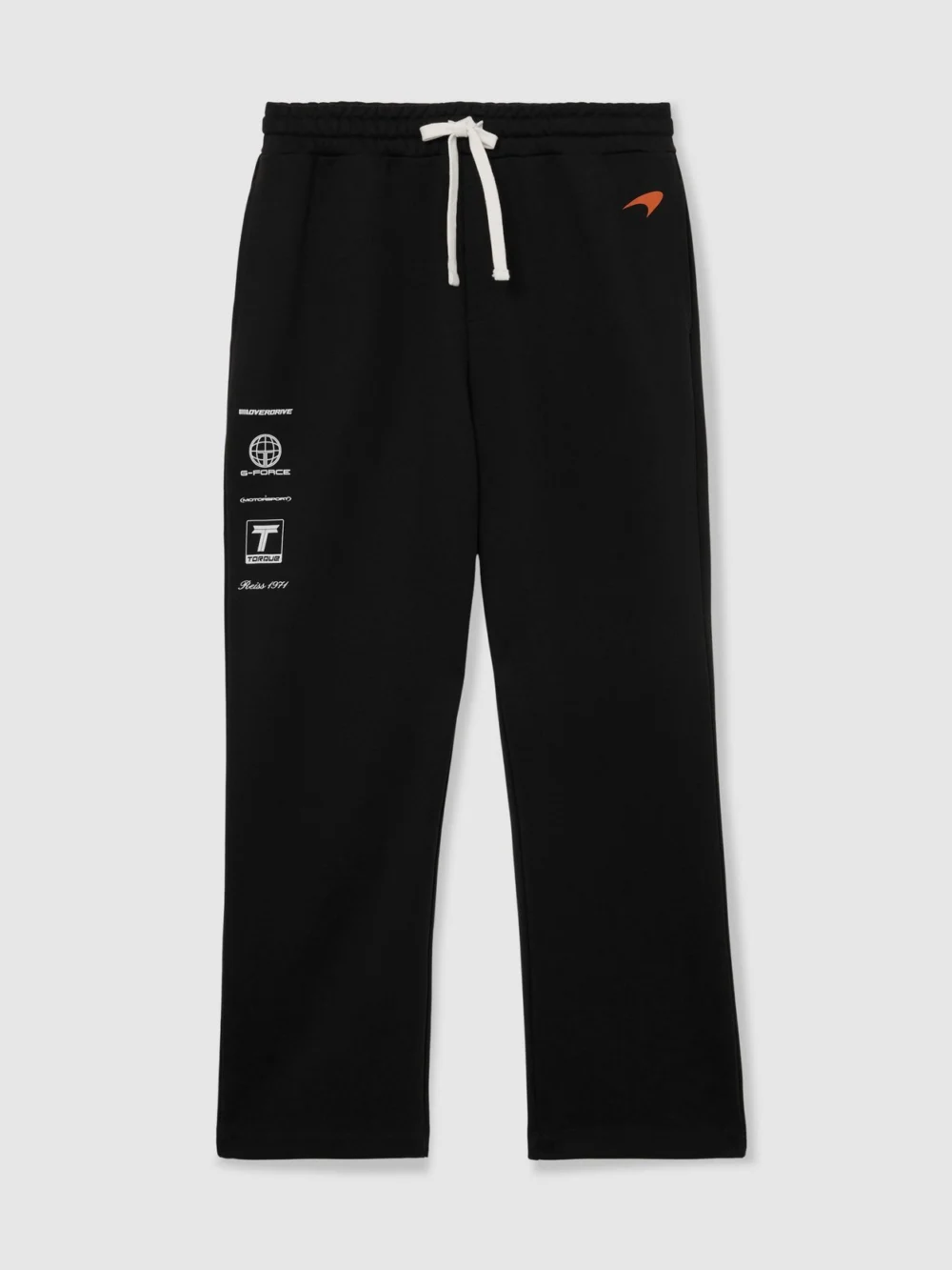 Reiss McLaren X McLaren F1 Team Racing Motif Drawstring Joggers, Washed Black, view 2