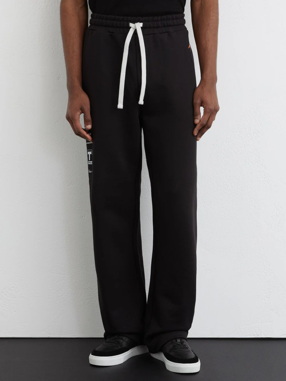 Reiss McLaren X McLaren F1 Team Racing Motif Drawstring Joggers, Washed Black, view 3