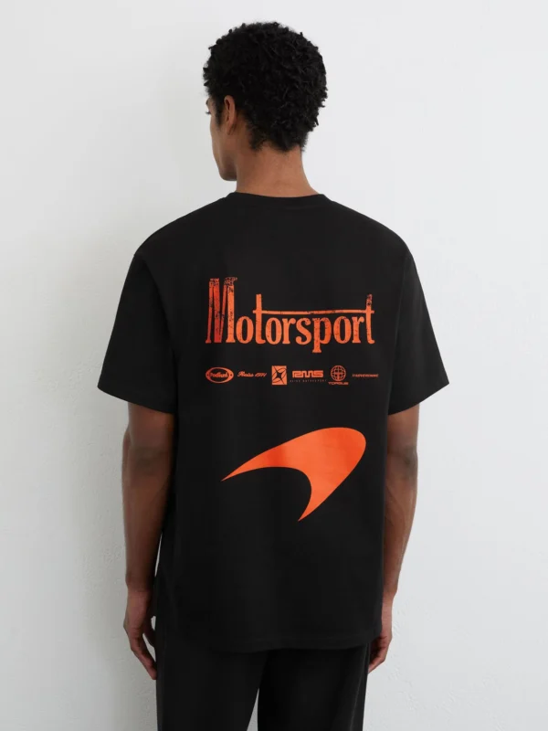 Reiss McLaren X McLaren F1 Team Racing Motorsport Relaxed T-shirt -fit, Black