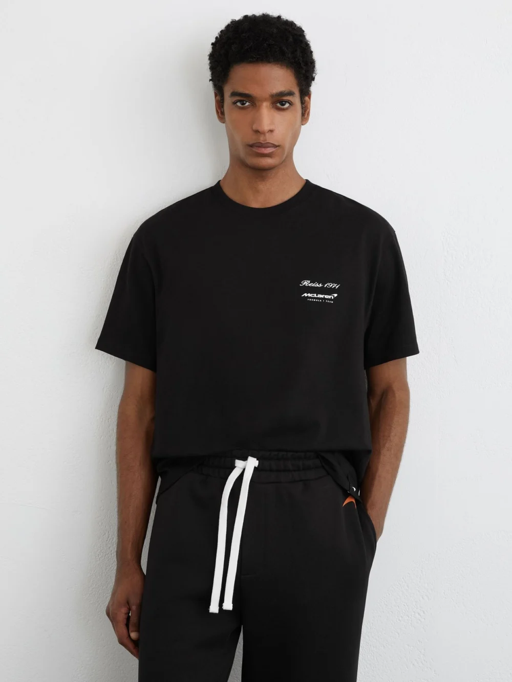 Reiss McLaren X McLaren F1 Team Racing Motorsport Relaxed T-shirt -fit, Black, view 3
