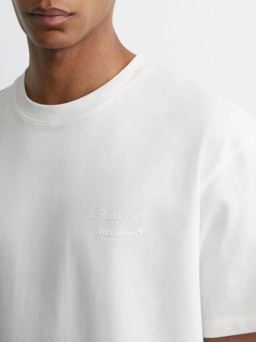 Reiss McLaren X McLaren F1 Team Racing Motorsport Relaxed T-shirt -fit, White, view 3