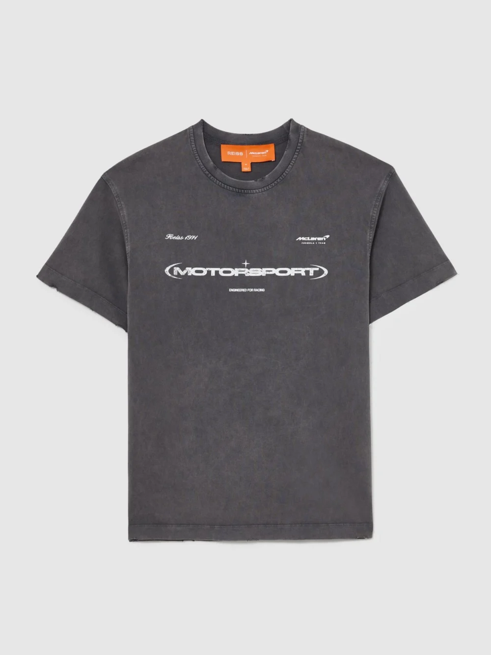 Reiss McLaren X McLaren F1 Team Racing Motorsport Washed T-shirt -fit, Black, view 2