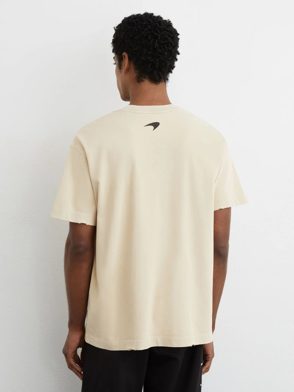 Reiss McLaren X McLaren F1 Team Racing Motorsport Washed T-shirt -fit, White, view 4