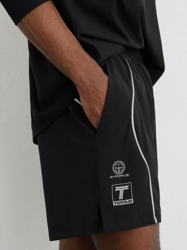 Reiss McLaren X McLaren F1 Team Racing Piped Track Shorts, Black