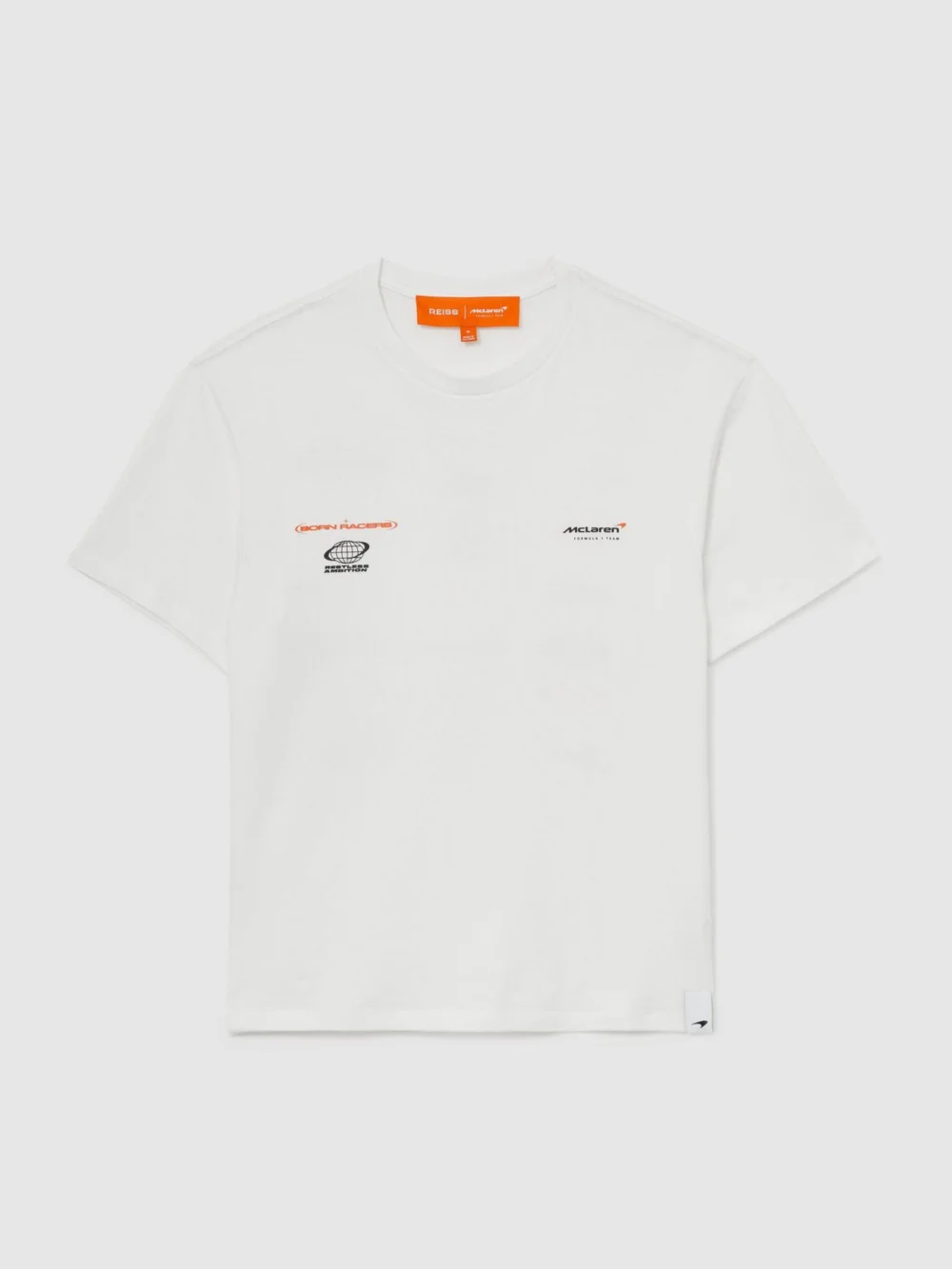 Reiss McLaren X McLaren F1 Team Racing Relaxed Logo T-shirt -fit, White, view 2