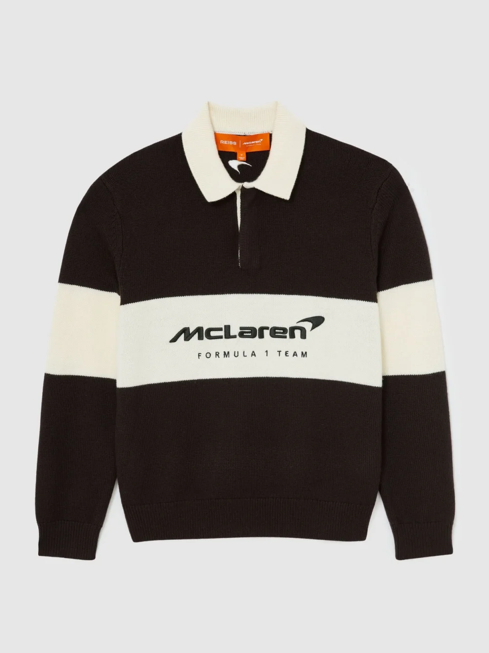 Reiss McLaren X McLaren F1 Team - Racing Rugby Polo Jumper -fit, M, view 2