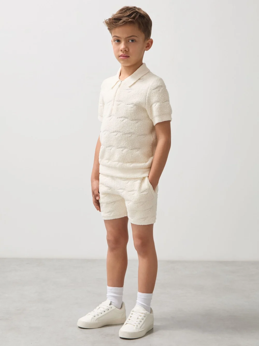 Reiss McLaren X McLaren F1 Team White 9-13 yrs Speedmark Terry Shorts, view 3