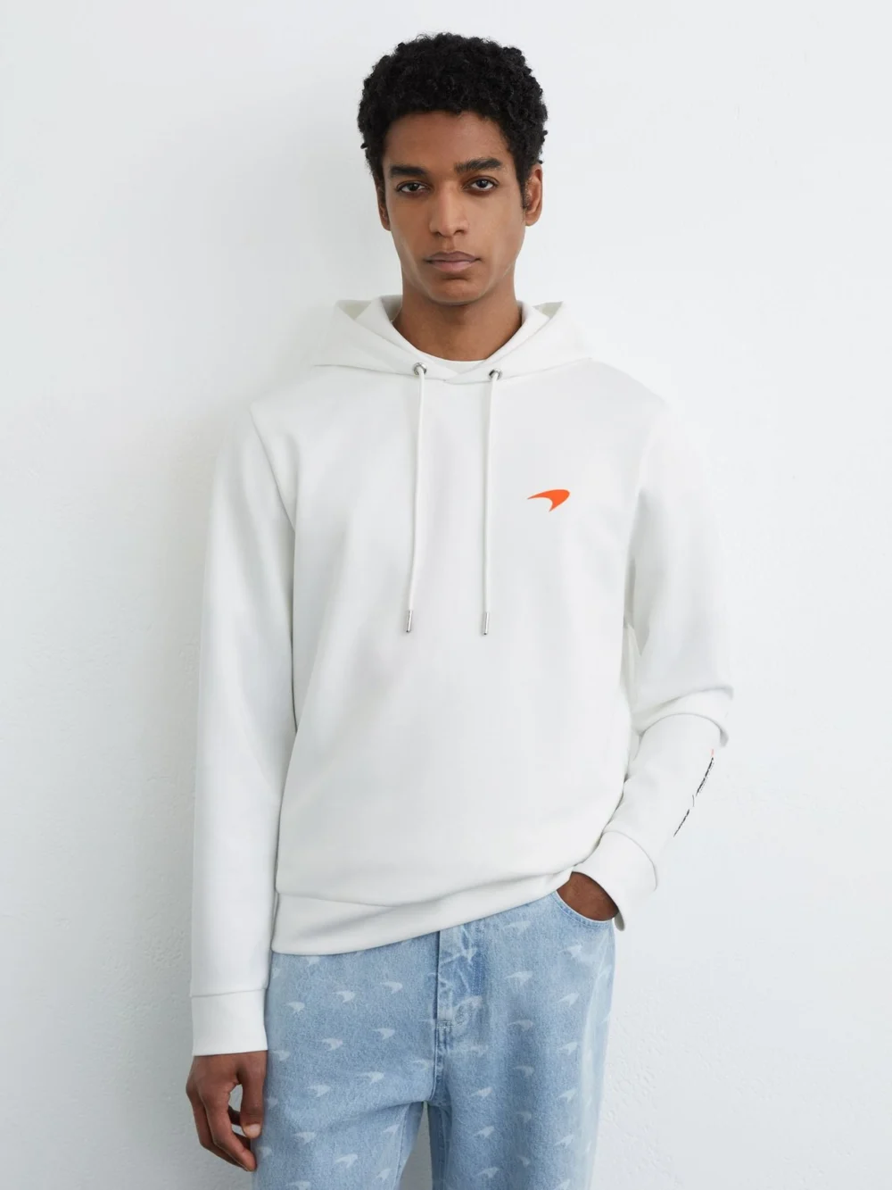 Reiss McLaren X McLaren F1 Team White Racing Interlock Speedmark Hoodie