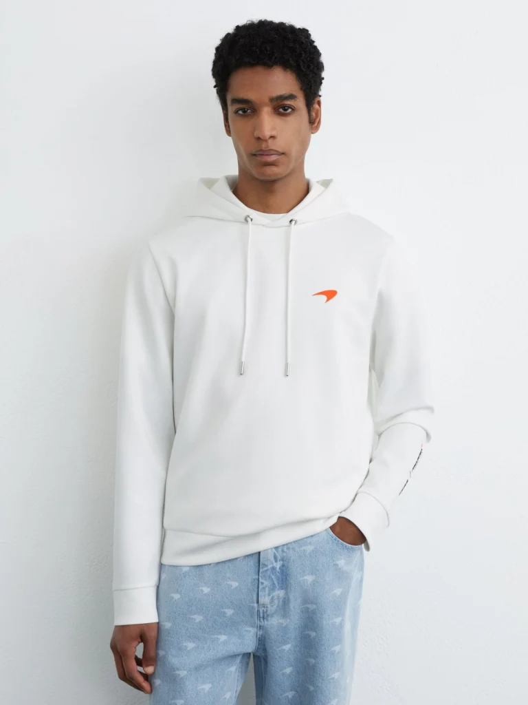 Reiss McLaren X McLaren F1 Team White Racing Interlock Speedmark Hoodie