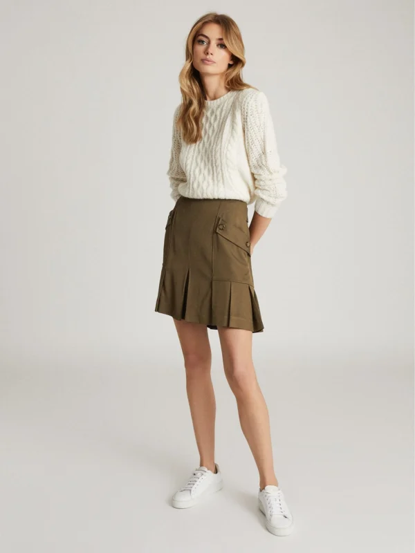 Reiss Mina Mini Skirt Pleated