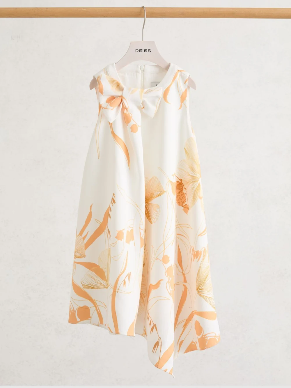 Reiss Multi 13-14 yrs Floral-print Drape Shift Dress,, view 6