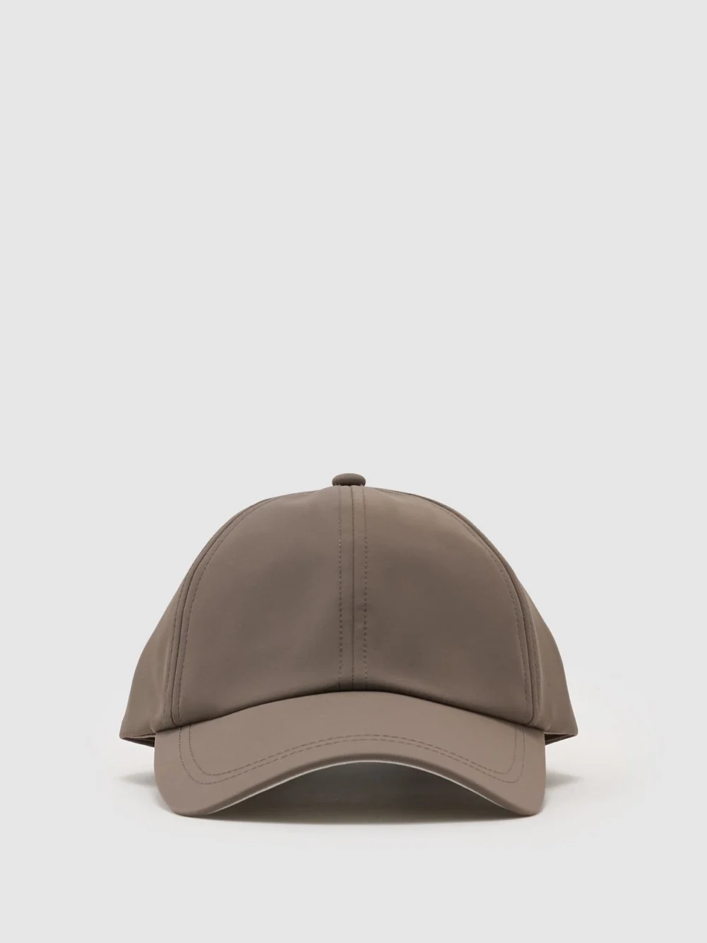 Reiss Mushroom Brown Technical Logo-embroidered Baseball Cap,