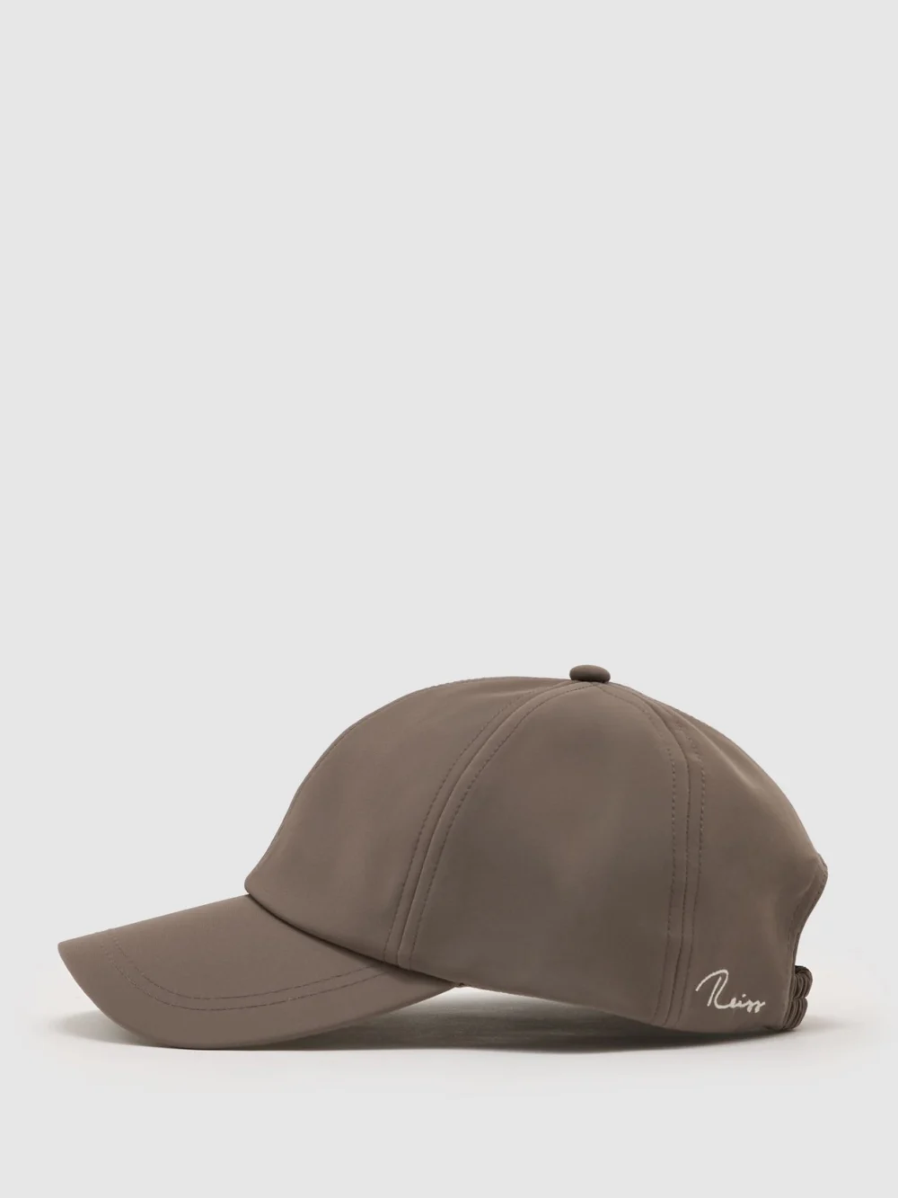 Reiss Mushroom Brown Technical Logo-embroidered Baseball Cap,, view 3