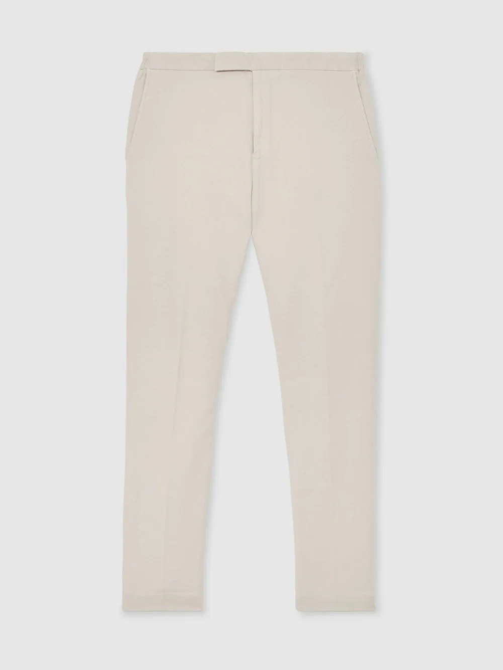 Reiss Natural Garment-dyed Piqué Suit Trousers Tailored-fit, view 2