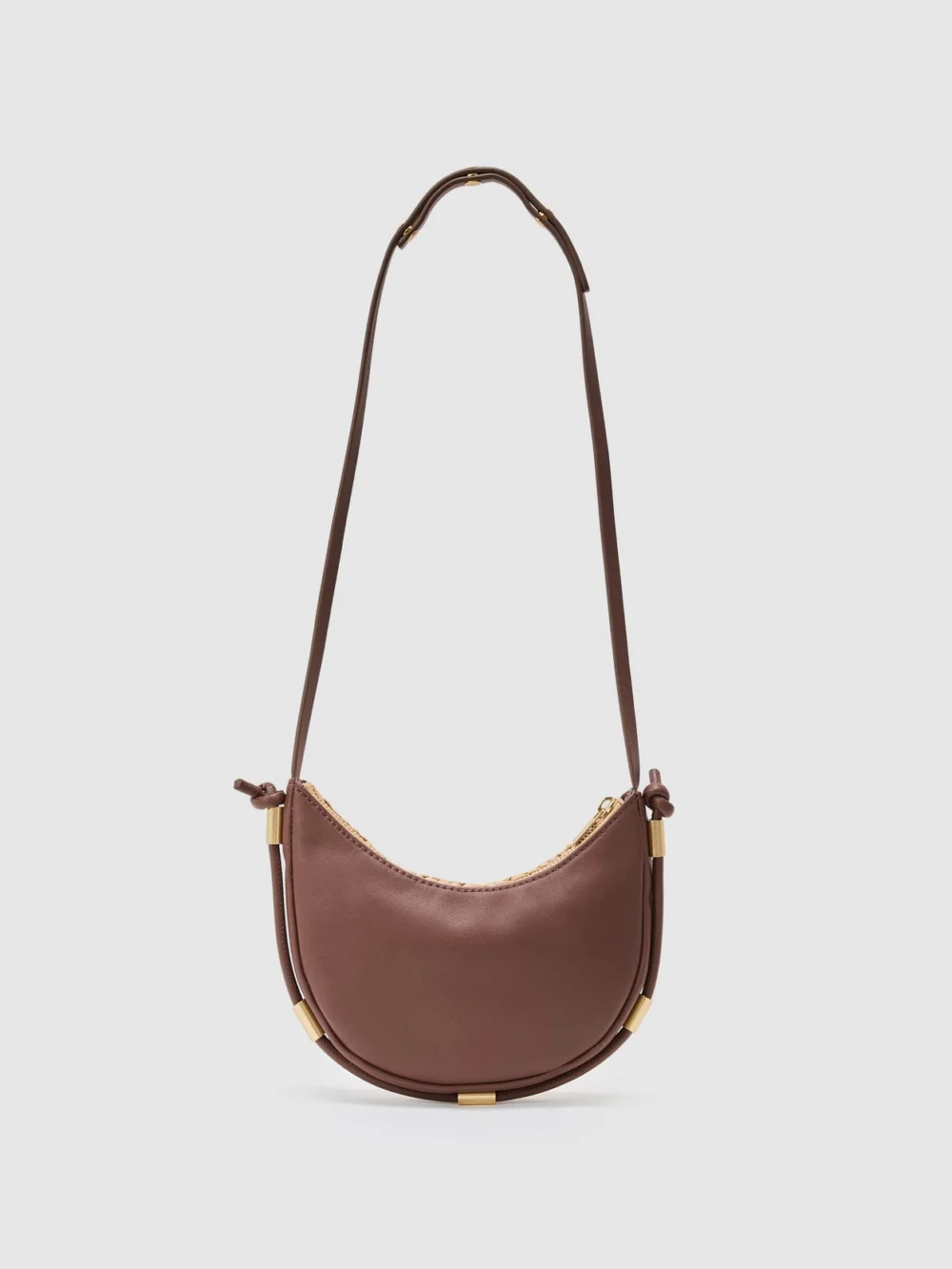 Reiss Natural Girls Raffia-effect Shoulder Bag,, view 4