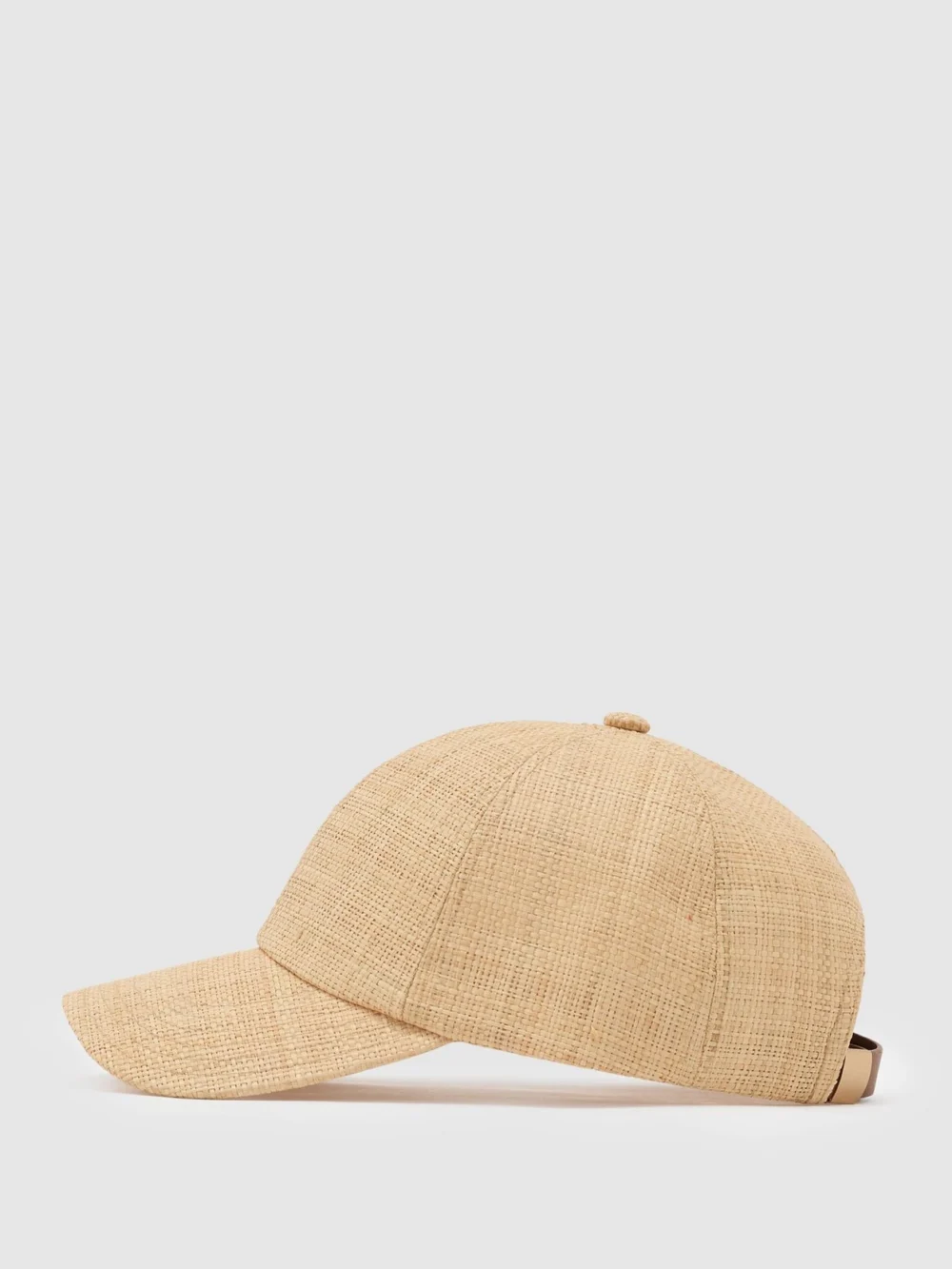 Reiss Natural Raffia Baseball Cap,, view 3