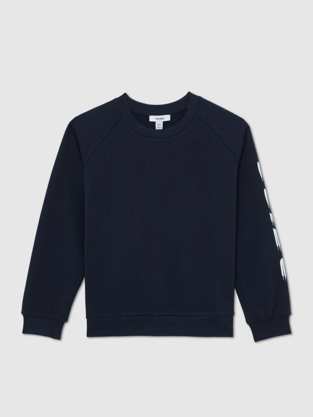 Reiss Navy 3-9 yrs Cotton Logo-print Sweatshirt, view 2