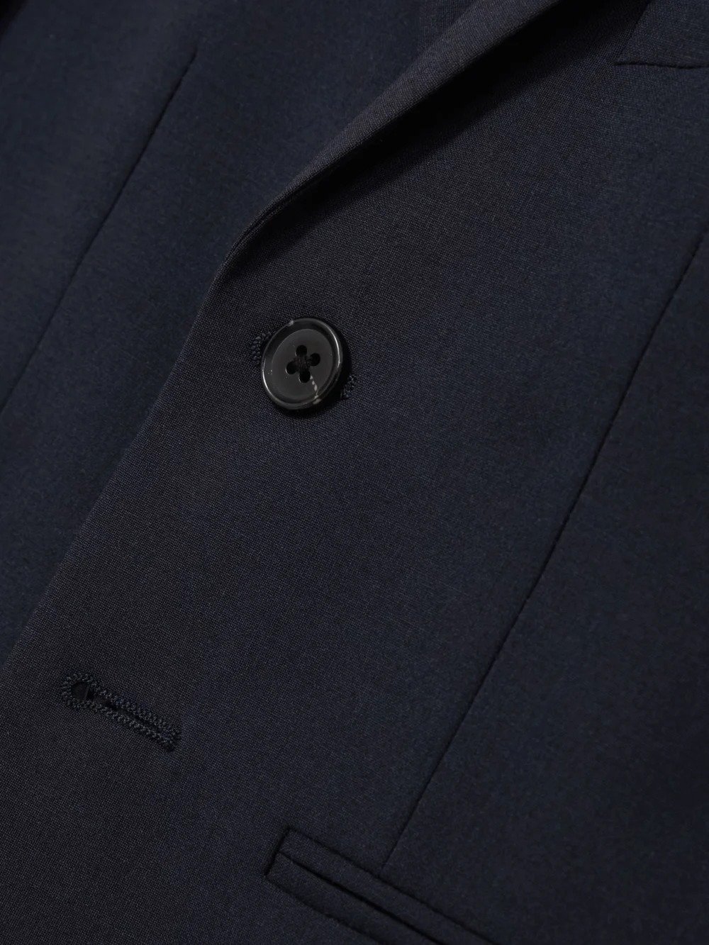 Reiss Navy 3-9 yrs Wool-blend Single-breasted Suit Blazer, view 4